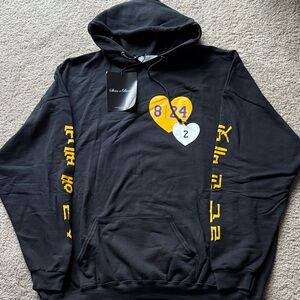 NWT Sloan And Bennet Tribute Kobe & Gigi 8 24.x 2 Black hoodie. Size.4XL